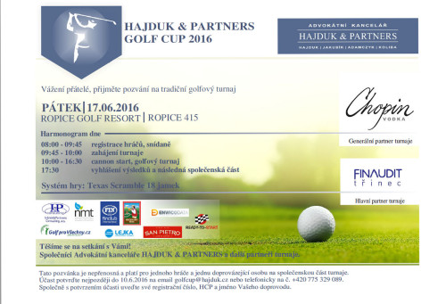 HAJDUK & PARTNERS GOLF CUP 2016